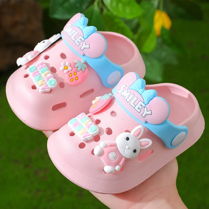 EVA Kids Hole Shoes Cute Baby Toddler Boy Girl Indoor Slippers
