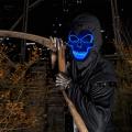 Halloween Horror Skull Mask LED Cold Light Mask LED Halloween Mask Cosplay Mask Halloween Party Decoration Luminous Skull Masks.