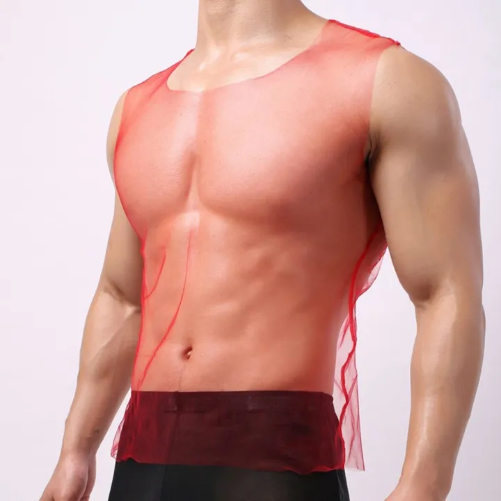 Transprent%20Mesh%20T-shirt%20Mens%20See%20Through%20Fishnet%20Gym%20Training%20TaMan%20Vest%20Underwear%20Nightclub%20Sheer%20Tops%20Gay%20Clothing%20-%20Image%204