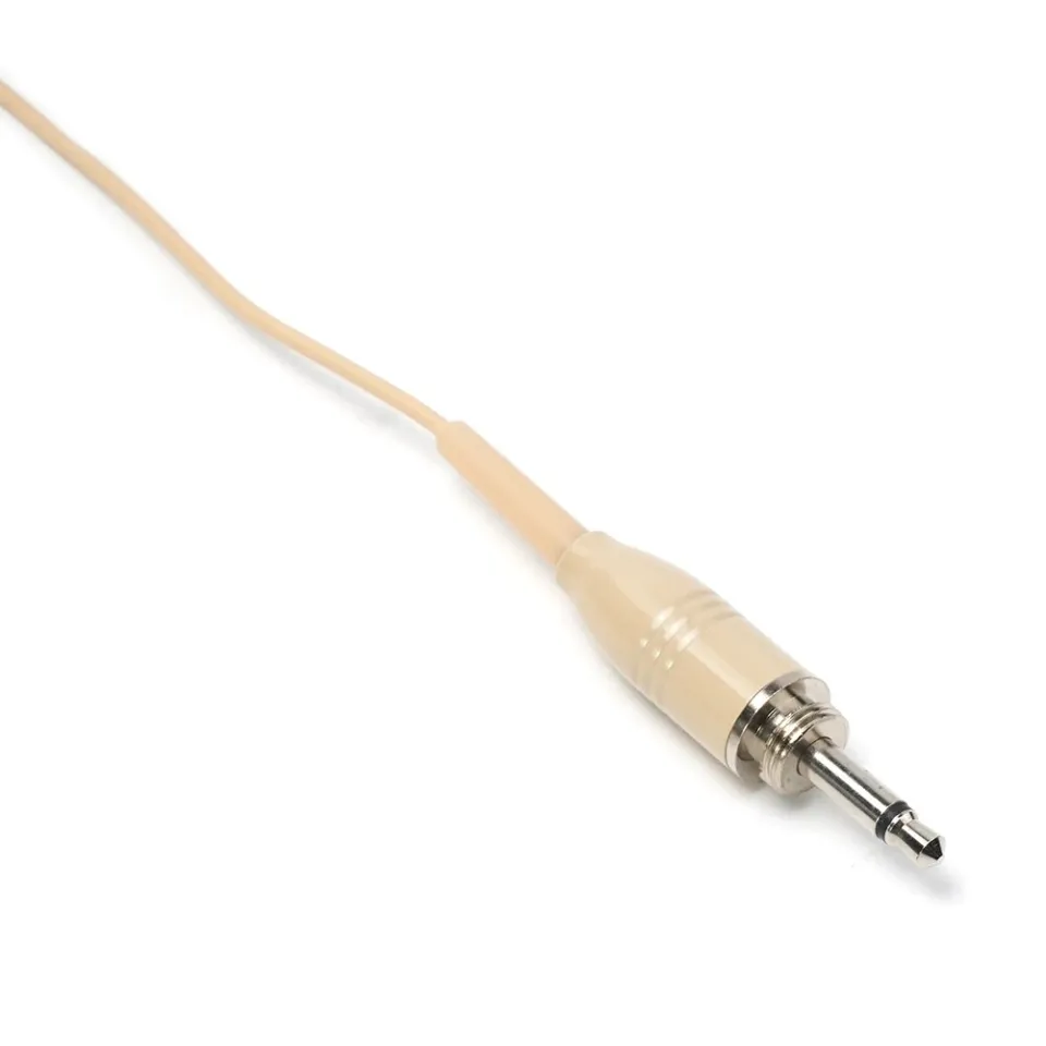Beige Omnidirectional Headset Mic With 4-Pin Mini XLR For Shure Systems