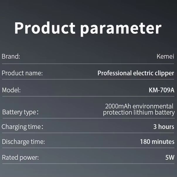 KEMEI%20KM-709A%20Rechargeable%20Professional%20Hair%20Trimmer%20With%20LED%20Display%20-%20180%20Min%20Runtime%20-%20Image%206