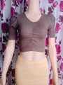 Fashionable Cotton Short body short hata Crop Tops Blouse for Women and girls by now amena fashion. 