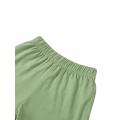 GC Toddler Girls 2 Pcs Lettuce Trim Shorts Set Ruffled Sleeve Square Neck Bowknot Tank Top Elastic Waistband Shorts Outfit.