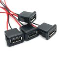 1pc 2/4 Wire USB 2.0 Female Power Jack 2Pin 4Pin Charging Port Connector with PH2.0 Cable Electric Terminals USB Charger Socket.