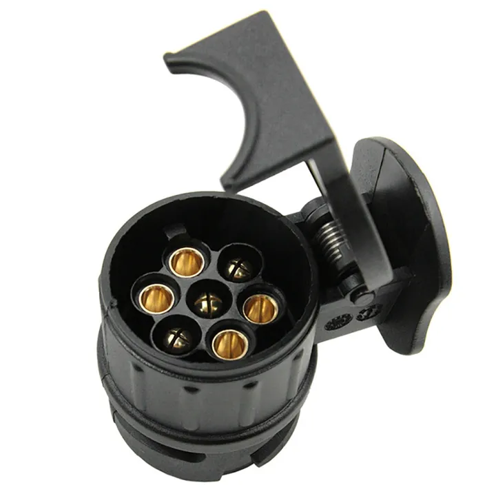 Waterproof Plug Socket Adapter 13 To 7 Pin Plug Adapter Trailer Connector 12V Towbar Towing Waterproof ...