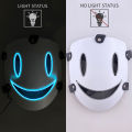LED Mask Anime High-Rise Invasion Mask Japanese Tenkuu Shinpan Cosplay Costume Accessories Halloween Mask. 