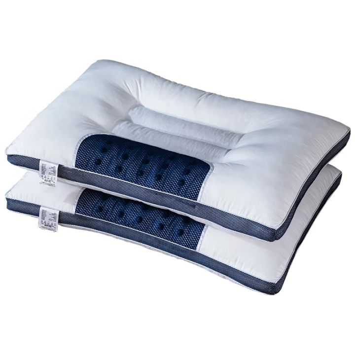 Ketsumeishi%20Pillow%20Cervical%20Support%20Single%20Double%20One-Pair%20Package%20Home%20Improve%20Sleeping%20Low%20Loft%20Pillow%20Cervical%20Pillow%20Insert%20-%20Image%204