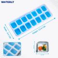 Silicone Rubber Ice Moulds Freezer Stackable Non Spill Ice Cube Tray Dishwasher Safe BPA Free (1 Pcs). 