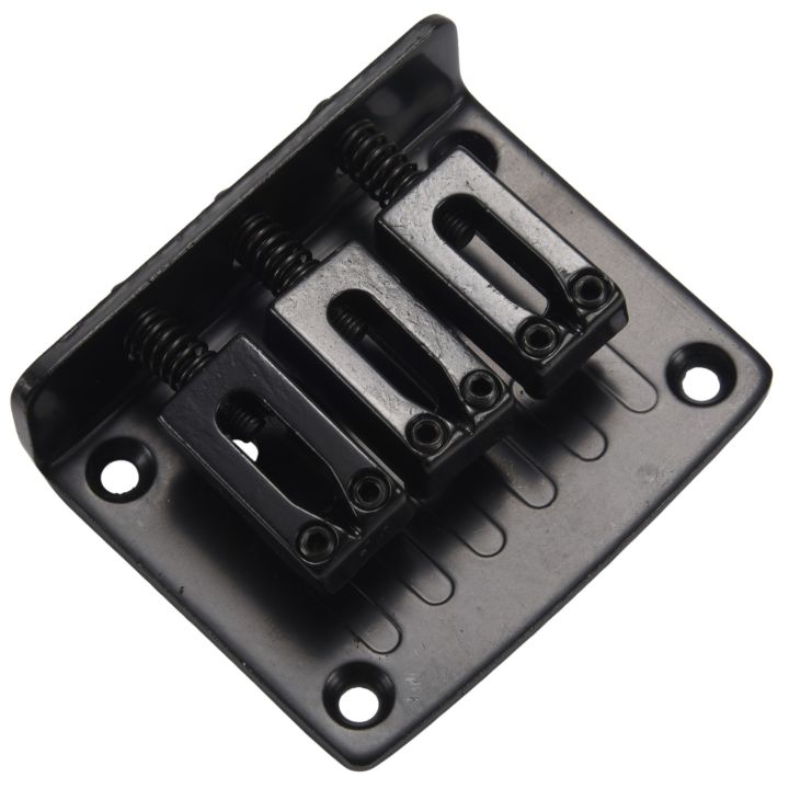 3-string BLACK Top Loading Hard-tail Bridge for Guitars & More | Daraz ...