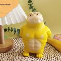 Cartoon Yellow Gorilla Squeeze Toys Press and Slow Rebound Squishy Toy Funny Gorilla Stress Relief Toys Home Office Decor.