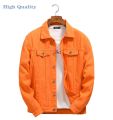 High Quality Men Denim Jackets Outwear Casual Cowboy Coats New Spring Autumn Purple Orange Men Loose Jean Jacket Chaqueta Hombre.