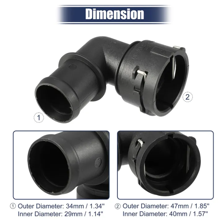 Engine%20Coolant%20Hose%20Connector%20Fit%20for%20A3%202.0L%20A/T%20Base%20Hatchback%202010-2013%20-%20Image%202