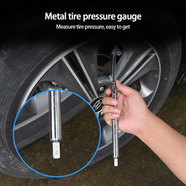 Portable Car Tire Pressure Gauge Barometer Pen Shaped Car Vehicle Tire ...