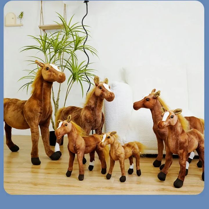 28-70cm%20Cartoon%20Simulation%20Horse%20Plush%20Toy%20Stuffed%20Lifelike%20Animal%20Dolls%20Girl%20Birthday%20Gift%20Home%20Decoration%20-%20Image%202