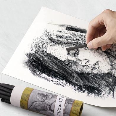 Willow Charcoal For Sketch and Drwaing - 25 sticks