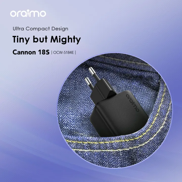oraimo%20Cannon%2018S%20oraimo%20Cannon%2018S%2018W%20Wall%20Charger%20Kit%20(OCW-5184E)%20-%20Image%203