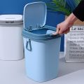 Recycle Bin Waste Basket Bathroom Small Garbage Can Lid Trash Press Type Locking Household. 