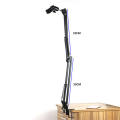 Overhead Video Stand Phone Holder Articulating Arm Tab Mount Boom Arm Articulating Tablet Phone Holder for Streaming Phone Baking Crafting. 