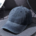 Men's Washed Pure Color Cap Baseball Cap. 