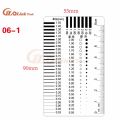 Measuring pass Badge gauge Stain card Point gauge wire gauge Transparent film ruler Stain crack contrast ruler-44351. 