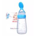 Baby Silicone Spoon Feeder 125 ml (Blue). 