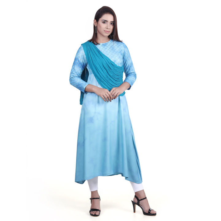 VIRGO PASTE COLOR GEORGETTE GOWN FOR WOMEN