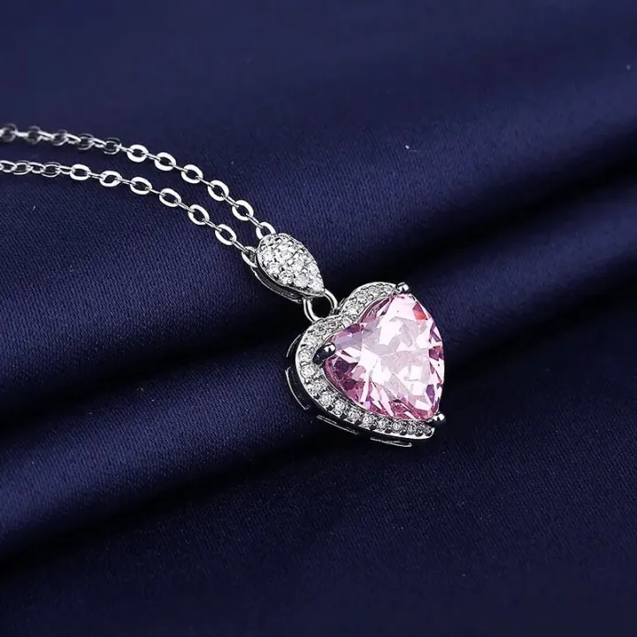 925%20Sterling%20Silver%20Necklace%20For%20Women%20Round%20Pendent%20Sparkling%20Pave%20CZ%20Necklace%20Fashion%20Anniversary%20Birthday%20Jewelry%20Gifts%20N755%20-%20Image%202