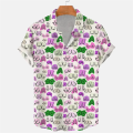 Funny Graphic Shirts For Men Clothing Fashion Summer Mens Blouses Casual Outdoor Lapel Blouse Hawaiian Button Y2k Tops. 