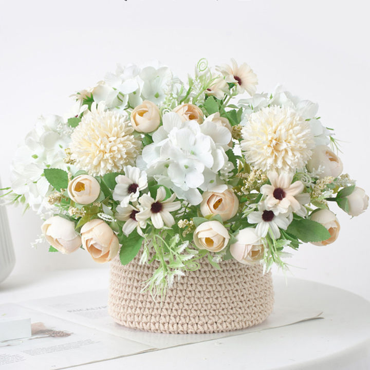 1%20Bouquet%20Silk%20Cloth%20Artificial%20Flower%20Home%20Office%20Ornament%20Wedding%20Party%20Decor%20-%20Image%208