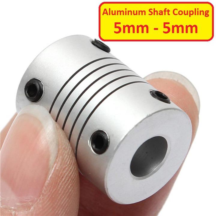 FLEXIBLE 5-5mm Aluminum Flexible Coupler Joint 5mm To 5mm Motor Shaft Coupling Clamp Universal Stepper Motor Joint Coupler For 3D Printer CNC 775 Motors Tools DIY
