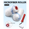 16Pcs 2 Inch Small Paint Roller with 2 Paint Trays, Roller Brush. 