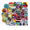 Among Us Game Stickers For Laptop Phone Skateboard bicycle Guitar Luggage Car Fridge waterproof PVC Cute Cartoon Sticker. 