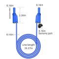 XHHDQES 5PCS Banana Plug Silicone Test Leads 4mm Fully Insulated Safety Shrouded Stackable Banana Plug Soft Wire Extension Cable.