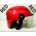 Half Face Cap Bike Helmet For Men & Women - Red - Helmet - Helmets For Bike. 