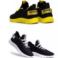 Trendy Shoes For Men With Korean Air Mesh High-Quality Lightweight Fabrics And Plain Rubber Sole Sneakers - Comfortable for All Seasons. 