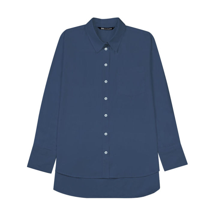 M&N Fashion Special Ladies Shirt  - Navy Blue