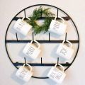 Cup & mug stand High Quality 10 hooks for Hanging Glass stand- Round mugself for wall Hanging. 