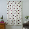 Factory direct sales embroidered curtain cloth small leaf embroidery curtains finished Roman blinds solid color embroidery curtains. 