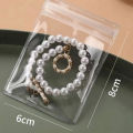 Transparent Zipper Lock Plastic Pouch Bag 6x8cm | Small Jewelry Storage Bag | Resealable Mini Zip Bag. 