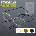 Rimless Myopia Glasses Prescription -0.5 to -8.0 Women Men Metal Frame Blue Ray Proof Chameleon Lenses For Shortsighted F085.