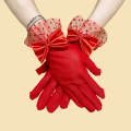 New Lace Gloves, Ladies' Elegant Short Gloves, Tea Party Gloves, Retro Gloves, Summer Gloves, Weiding Short Gloves, Bow Lace Gloves For Ladies and Girls. 