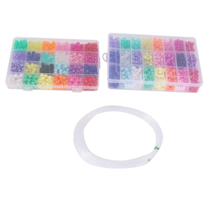 XHHDQES%20Pony%20Beads,%201,900%20Pcs%209mm%20Pony%20Beads%20Set%20in%2024%20Colors%20with%20Elastic%20String%20for%20Bracelet%20Jewelry%20Making%20-%20Image%206