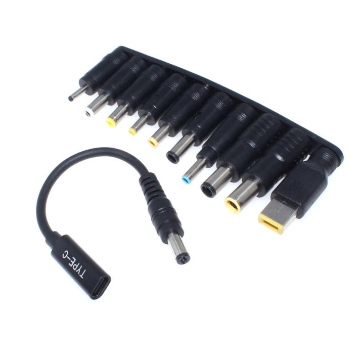 65W Type C Laptop Power Adapter Connector Plug USB Type C to Universal  Laptop Charger Jack Charging Cable Cord for Notebooks