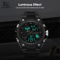 LouisWill Fashion Watches Electronic Movement Watches Luminous Wristwatches 5ATM Waterproof Watches Silicone Strap Multifunctional Watch with Calendar for Men Teenagers Students. 