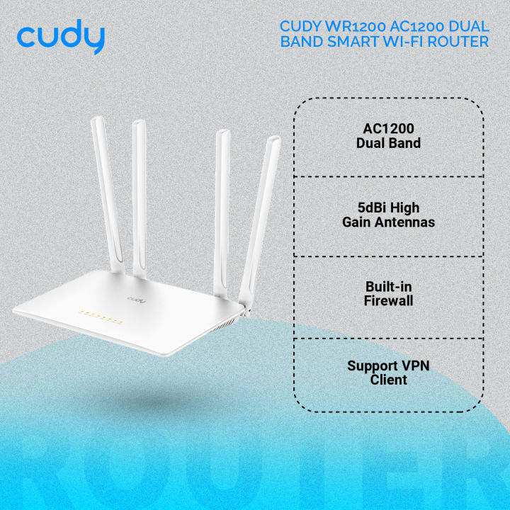 Cudy%20WR1200%20AC1200%20Dual%20Band%20Smart%20Wi-Fi%20Router%20-%205dBi%20High%20Gain%20Antennas%20-%20867Mbps%20at%205GHz%20and%20300Mbps%20at%202.4GHz%20-%20White%20-%20Image%203