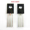 5Pcs MJE13003 E13003 13003 NPN Transistor 400V 4A 40W Electronic Power Transistor NPN Switch Mode High Voltage Triode Transistor TO-126. 