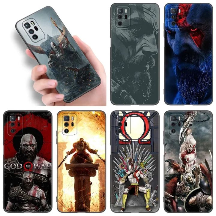 Kratos God Of War Phone Case For Xiaomi Redmi Note 7 8 9 10 Lite 11 11E 11T 12 Pro 11S 4G 10T 5G 8T 9S 10S Soft TPU Black Cover