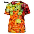 Personalized Chili Fashion 3D Printing Funny T Shirts Creative Pattern Short-sleeved Harajuku Unisex T-Shirt Top Male Female Tee.