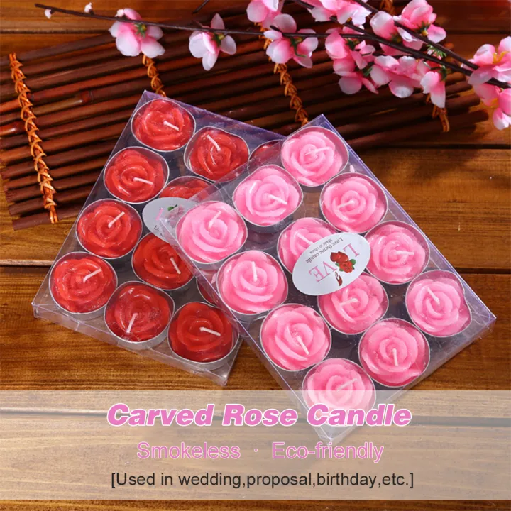 Migeet%20Rose%20Scented%20Tea%20Lights%20Candles%2012%20Packs%202%20Hours%20Burn%20Duration%20Highly%20Scented%20Rose%20Shaped%20Candle%20Set%20for%20Wedding%20Proposal%20Birthday%20Valentines%20Day%20Festivals%20Pink%20-%20Image%208