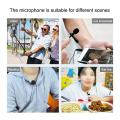 PULUZ 3.5mm Mini Portable Clip-on Lapel Lavalier Condenser Mic Wired Microphone for iPhone iPad Android Smartphone DSLR Camera Computer PC Laptop. 